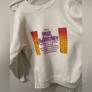 Vintage 1989 Tour Paul McCartney CREWNECK
